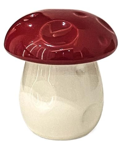 JINSHENGXINA Niedlicher Pilz-Aschenbecher Gegen Flugasche Mit Deckel, Keramik-Aschenbecher, Heim-Desktop-Ornamente, Dekoration(A)