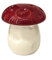 JINSHENGXINA Niedlicher Pilz-Aschenbecher Gegen Flugasche Mit Deckel, Keramik-Aschenbecher, Heim-Desktop-Ornamente, Dekoration(A)