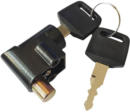 Ronyme Electric Car Battery Box Lock Anti-theft Lock Lightweight Portable with 2 Keys Battery Cylinder Lock Multifunction for E Bike