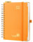 POPRUN Tagesplaner 2025 2026 Ringbuch mit Hardcover 21,5 x 14,5 cm, Tageskalender A5 1 Tag 1 Seite (Montag - Sonntag), Terminplaner (Aug.2025-Jul.2026) mit Plastiklineal - Orange