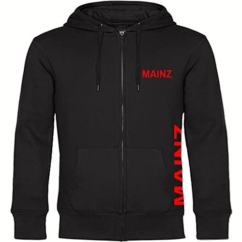 multifanshop Kapuzen Sweatshirt Jacke - Mainz - Brust & Seite