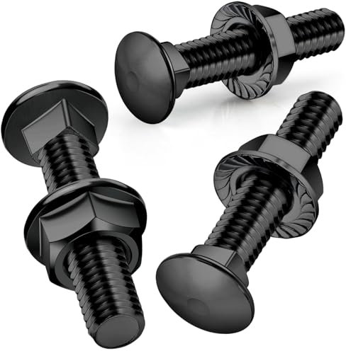 SWTYExt 25 Pezzi Bulloni Testa Tonda M6x40mm Viti a Testa Piatta Acciaio Inossidabile 304 con Dadi a Flangia M6 DIN 6923 Viti per Cerniere Costruzione Macchine Industriali Decorazione Domestica