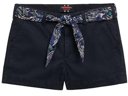Superdry Damen Klassische Chinoshorts Finster Marineblau 44