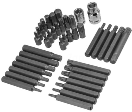 SOLUSTRE Sturdy Imperial Socket Set Star Bits Assortment for Breaker Bars Ratchets