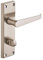 Designer Levers - Victorian Straight Lever Bathroom Door Handle - Satin Nickel - 1 Pair - Bathroom Locking Door Handle - with Thumbturn