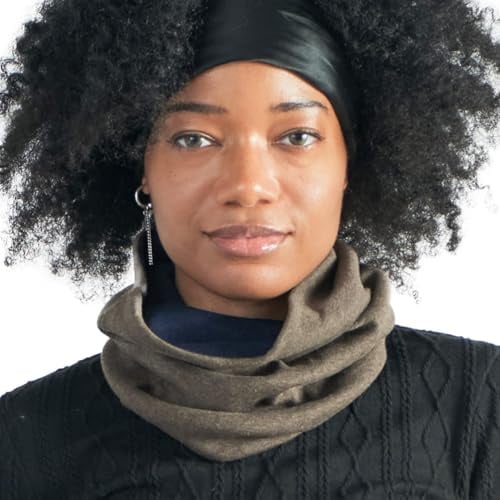 CHARM Bio Baumwolle Stirnband Halstuch Loop Schal | 2 in 1 Multifunktion Tuch, Herren Kopfband, Neck warmer, Damen Schlauchtuch, Maskenschal, als Sonnenschutz