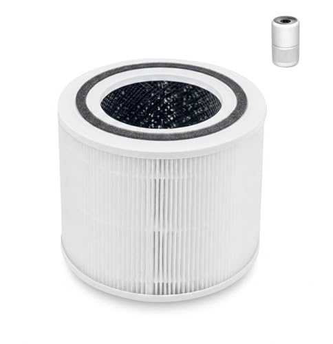 Unikyy Air Purifier Replacement Filters,Compatiable with Levoit Core 300/300s Air Purifier,Air Purifier Filters,3-in-1 H13 True HEPA Filter,Activated Carbon for Removal of Smoke,Odor,Pollen 1 Pack