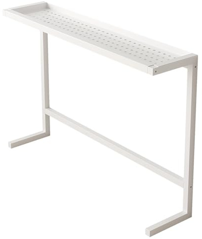 Heizkörperverkleidung Abdeckung Heizkörper Schmaler Konsolentisch Atmungsaktive Paneele Metallhalterung für Wohnzimmer(White,80x100x20cm/31x39x8in)