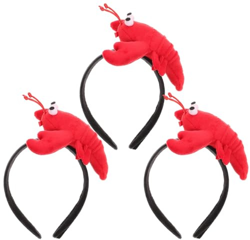 Festliche Stirnbänder 3 Stück-pack Rot, Weihnachten Party Kopfband