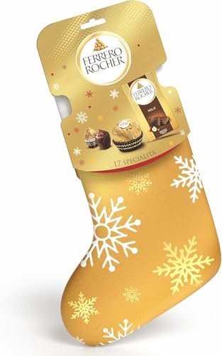 Italian Gourmet Rocher calza dolciaria Strumpf praline assortite 1 x 255g | Selezione natalizia con snack golosi, schöne Idee für Befana, Nikolaus oder, Gesamtnettogewicht 255 g + Kostenlos Polpa 400g