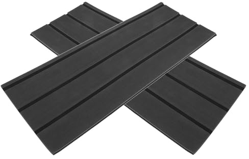 CALLARON Wohnmobil Trittstufen Teppich 2 Stück Selbstklebend Wasserabweisend Dunkelgrau 48,3 X 17,8cm für Camper und Reisemobile