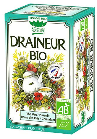 Tisane Draineur Bio (20 infusettes) - Romon Nature - Tisanes & infusions bio