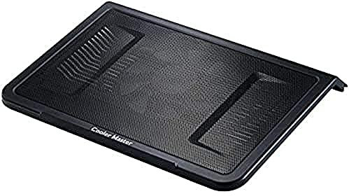Cooler Master NotePal L1 Laptop Cooler - Lightweight & Ergonomic Design, Quiet 160mm Fan, Perforated Metal Plate, USB Port Extender, Compatible with Notebooks up to 17 Inches