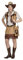 Andrea Moden - Kostüm Cowgirl, Kleid, Gürtel und Weste, Cowboy, Wilder Westen, Mottoparty, Karneval