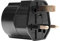 Pronomic TA-10BK Reisestecker (mit Schutzkontakt Strom Adapter Deutschland/Euro/EU Schuko auf United Kingdom/UK)