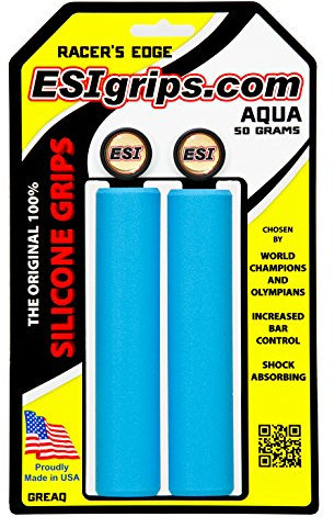 ESI Grips Racers Edge MTB Grip, Aqua