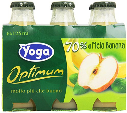 Yoga Optimum Apfel und Banane Fruchtsaft fruit juice mela banana 6x125ml flasche