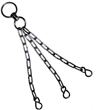 BAY Sandsackkette 3 Stahlig Verlängerung ZwischenstückAufhängung KarabinerHacken Stahl Kette Stahlkette Boxsackkette Sandsack Boxsack Deckenhacken Sandsack Kette Ketteverlängerung