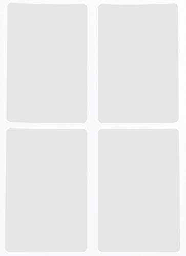 Aufkleber Weiß 75 mm x 50 mm rechteckige Sticker – Größe 7,5 cm x 5 cm viereckige Etiketten 60 Vorteilspack von Royal Green