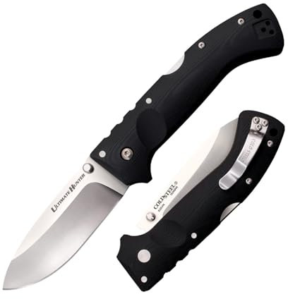 Cold Steel, Ultimate Hunter Lockback, Klappmesser, Satin Finish, Taschenmesser, Griff: G10, CPM S30VN Stahl, scharfes Messer für Outdoor, Camping, Schnitzen, 3.5