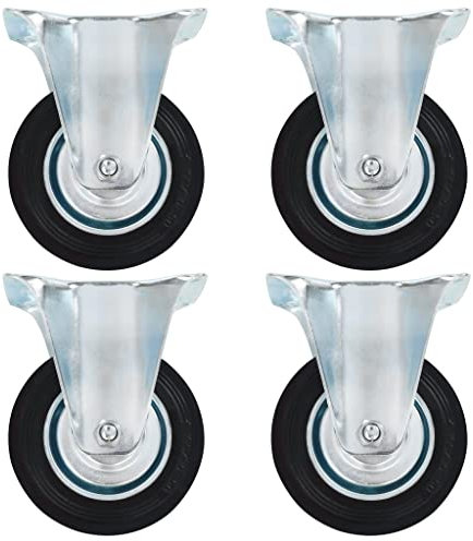 vidaXL 8 pcs Fixed Casters 100 mm