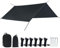 HIOD Camping Zelt Plane Ultraleicht Survival Sun Shelter Shade Markise Pergola Waterproof Beach Im Freien,Black