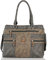 irisaa Handtasche Damen Shopper Mittelgroß Schultertasche Multifunktionale Henkeltasche Umhängetasche mit Abnehmbarem Schulterriemen und vielen Fächern, Damen Tasche:Anthrazit