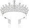 Bridal Tiara Kristall Strass Tiara Krone mit Kamm, für Hochzeit, Strass Brautkrone für Party Dekoration