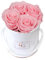 Classic Infinity Rosenbox | Round | XS | Marble Rosegold - 4 Infinity Rosen mit langjähriger Haltbarkeit, echte Rosen die bis zu 3 Jahre blühen, Emmie Gray Flowerbox, konservierte Rosen (Bridal Pink)