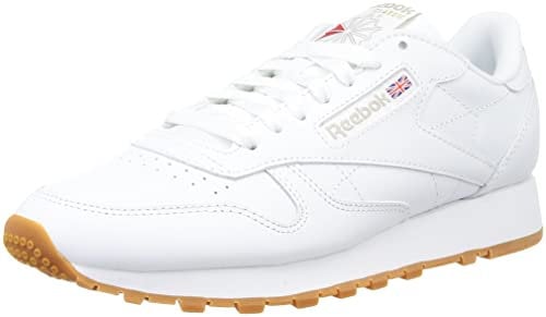 Reebok Men Classic Leather Sneaker, FTWR White/Pure Grey 3/Reebok Rubber Gum-03, 12