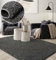 the carpet Foxy Shaggy Teppich - Hochflor Teppich Wohnzimmer & Schlafzimmer - Waschbar & rutschfest - Anthrazit 80 x 150 cm
