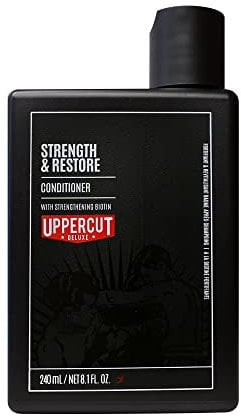 Uppercut Deluxe Strength and Restore Conditioner for Men, Mit Biotin und Koffein Angereicherter Conditioner zur Förderung Eines Gesunden Haarwachstums für Herren, 240ml