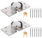 Paquete de 2 candados para puerta de furgoneta con llave igual resistente de acero sólido de 73 mm, cerradura de seguridad con 4 llaves para camiones, puertas, furgonetas