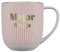 DRAEGER PARIS 1886 - Taza de Cerámica 320ml Mensaje Mejor Amiga - Diseño Chic en Azul o Rosa con Detalles en Oro Caliente - Apta para Lavavajillas, No Microondas - Caja de Regalo Elegante