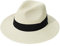 Yutdeng Chapeau de Panama Femme Homme Fedora de Paille Chapeau de Soleil Été Léger Respirant Plage Ajustable Hat Bonnet à Large Bord à Enrouleur Chapeaux Jardin Voyage Blanc