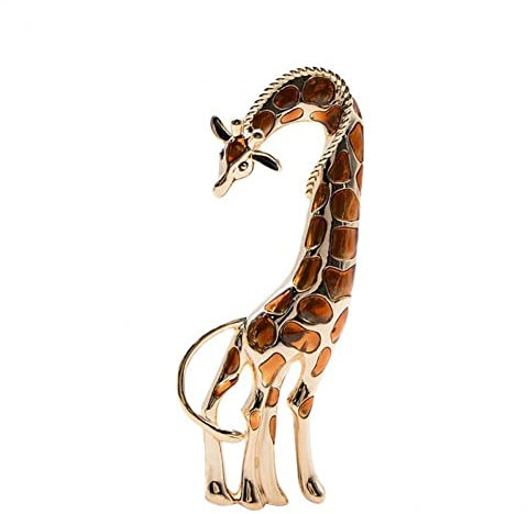 Girafe Épinglette Mignon Alliage Placage Animal Broche Bijoux Accessoires pour Femmes Filles