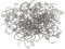 PATIKIL Tenda S Forma Gancio 100pz 6mm Aperto Larghezza Mini Inox Acciaio Ornamento Ganci per Fai-da-te Artigianato Lampadario Pendenti Albero Natale Accessori Argento
