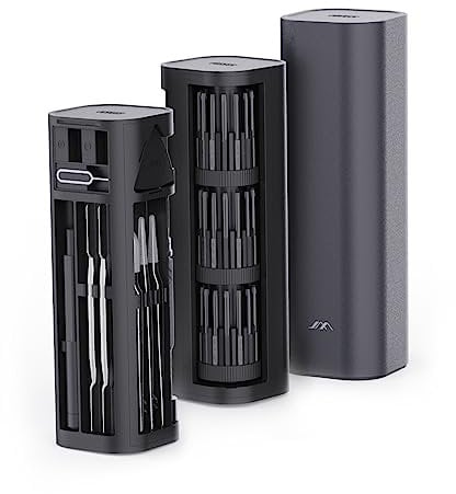 JIMIHOME Precision Screwdriver Set 56 Pieces including 42 Bits, Screwdriver Kit with Alloy Steel Carrying Case, Repair Tool Kit for iPhone, MacBook, Computer, Laptop, PC, Watch and Jewlry
