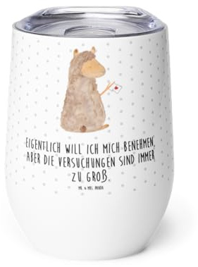 Mr. & Mrs. Panda thermosbecher Alpaka Fahne - Geschenk, kaffee tasse, Edelstahlbecher, Liebe, Lamas, Thermobecher, Lama, Alpakas, Thermo Becher, Wein