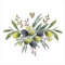 Servietten FRISCHE KRÄUTER & OLIVEN in weiß & grün mediterrane Tisch-Deko Motiv Küchen-Kräuter Natural Living Tisch-Dekoration Frühling Sommer Ostern (40, Kräuter & Oliven)