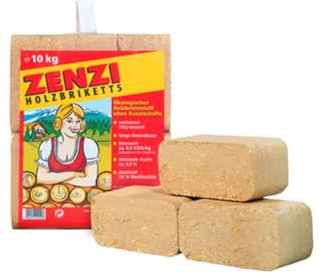 Sanitärshop Baustoffe & Sanitär Set: 96 x 10 kg Holzbriketts Weichholzbriketts RUF zum Heizen für Kamin Grill Heizung - Palette 960 kg