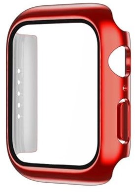 Caja de reloj Screenprotector para Apple Watch Series 7 (41 mm) - rojo