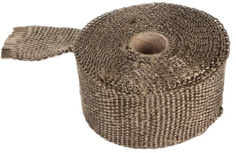 Enveloppe de Tuyau Ignifuge, Ruban de Cheminée Anti-brûlure, Protecteur de Conduit de Poêle, Sangle D'isolation de Tuyau avec 2 Clips pour Tube de Four, Tuyaux D'échappement de