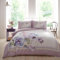 Appletree - Purple Lilac Floral Duvet Cover - King Bedding Size (230 x 220cm) - Reversible Designs - Soft 100% Cotton - 200 Thread Count - 2 Pillowcases - Botanical Flower Bedding in Purple