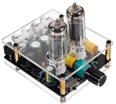 WATIIFUFU Preamplificatore Stereo Hi-fi Valvole Con Design Elegante Amplificatore Vacuum Electron Tube Per Cinema Domestico e Progetti Diy Facile Installazione e Suono Senza