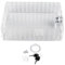 HAOHIZE Thermostat Cover with 2 Key, Universal Thermostat Lock Box with Key Easy to Install Transparent Home Thermostat Guard Plastic Thermostat Wall Mounting Plate Thermostat Protective Cover