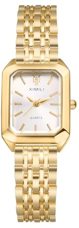 Avaner Uhren Damen Quadratisches Gehäuse: Damenuhr mit Abnehmbarem Armband Balkenskala Analog Quarzuhr Armbanduhr Geschenk für Frauen Mädchen
