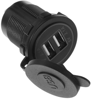 CHILDWEET Car Mobile Phone Fast Charging Dual Usb Motorcycle Charger Adapter for Motorbike Phone Charging While Riding