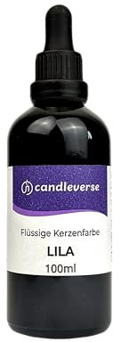 Candleverse Premium Flüssige Kerzenfarbe [Lila] | Hochkonzentrierte Farbe für DIY Kerzenherstellung | 100ml Flasche