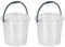 Best House | Clear Plastic Bucket with Lid | 5 Litres | 2 Pcs | Carry Handle | Multipurpose Storage for Water Kitchen Garden Cleaning Water Animal Bird Feed - (Pack of 2)